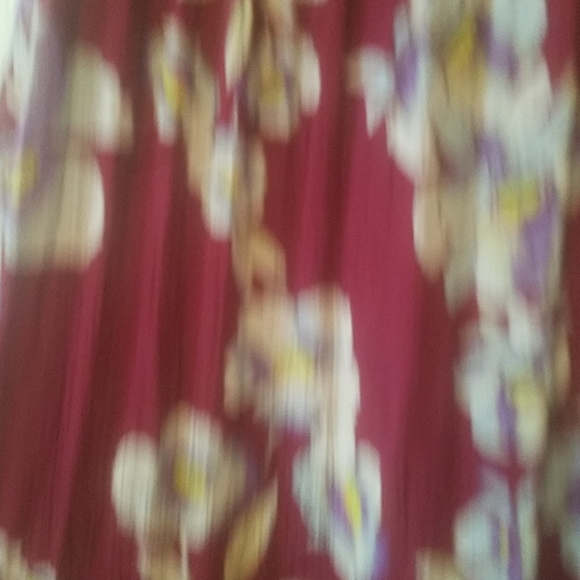 Free People intimately maroon floral maxi XS - Picture 3 of 3